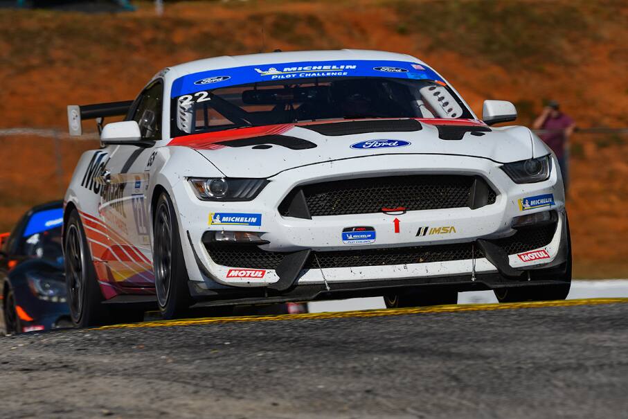 The No. 22 Multimatic Mustang finished ninth at Road Atlanta. The No. 22 Multimatic Mustang finished ninth at Road Atlanta.